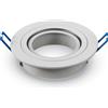 V-TAC Portafaretto LED da Incasso Rotondo GU10 e GU5.3 (MR16) Colore Bianco Orientabile - SKU 3599 VT-782RD-WH