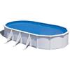 Gre Piscina fuori terra ovale gre atlantis in acciaio colore bianco 730x375x132 - cod. kitprov738