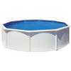 Gre Piscina fuori terra rotonda gre atlantis in acciaio colore bianco 460x460x132 - cod. kitpr458