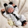 BABESIDE Bambole Reborn - 17 Pollici Realistica Neonata Bambole Reborn Femmina, Corpo In Morbido Tessuto Reborn Bambino con Vestiti e Accessori per Bambini dai 3 Anni In Su