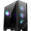 MSI MAG FORGE 320R AIRFLOW computer case Micro Tower Nero, Trasparente