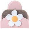 Vigar - Supporto per Spugna nel Lavello - Montaggio con Sistema a Ventosa - 12 x 7 x 11,5 cm - Florganic - Include 1 Spugna - Non Trattiene gli Odori - Colore Verde e Rosa