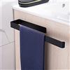 Aikzik Portasciugamani Adesivo Acciaio Inox Porta Salviette per Bagno e Cucina 36CM Nero