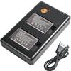QIAO JIN LIN NP-BX1 Batteria al litio (2 pacchi) e caricatore doppio compatibile con Sony NP-BX1/M8 and Sony ZV1, ZV-1,ZV-1F