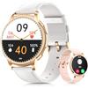 TIFOZEN Smartwatch Donna con Chiamate, 1,52 HD IP68 Impermeabile Fitness Orologio, 110+ Modalità Sport, 24H Frequenza Cardiaca/SpO2/Sonno Monitor, Notifiche Messaggi, per Android iOS, Oro Rosa