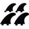Northcore FCS Compatible Quad Fins Set - Black