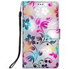 DiaryTown Cover per Samsung Galaxy J3 2017, A Libro Bello Custodia Flip Caso in Pelle PU Magnetica Carta Slot Interno TPU Antiurto Portafoglio Protettiva Cover per Samsung Galaxy J330 - Fiori Colorati