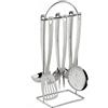 Lagostina Grancucina Mestoli Porta Utensili Con 6 Accessori In Acciaio Inox, con Supporto