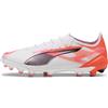 PUMA Scarpe da calcio ULTRA 5 ULTIMATE AG, Scarpe, Bianco/Nero/Glowing Rosso, 39