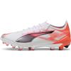 PUMA Scarpe da calcio ULTRA 5 ULTIMATE AG da donna, Scarpe, Bianco/Nero/Glowing Rosso, 36