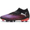 PUMA Scarpe da calcio FUTURE 8 PRO FG/AG da donna, Scarpe, Nero/Bianco/Glowing Rosso, 35.5