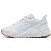 PUMA Scarpe da Golf GS-X Efekt da donna, Scarpe, Bianco/Warm Bianco/Icy Blu, 41