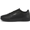 PUMA Sneakers Carina 2.0 da donna, Scarpe, Nero/Nero/Dark Shadow, 35.5