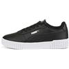 PUMA Sneakers Carina 2.0 da donna, Scarpe, Nero/Nero/Silver, 35.5