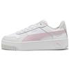 PUMA Sneakers Carina Street da donna, Scarpe, Bianco/Rose Mauve/Feather Grigio, 37.5