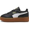 PUMA Sneakers Palermo Elevata in pelle da donna, Scarpe, Nero/Gum, 35.5