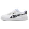 PUMA Carina 3.0 Snake Chic da donna, Scarpe, Bianco/Vapor Grigio/Aged Silver, 35.5
