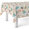Martina Home Tovaglia in tela cerata sigilla arancione 260 x 140 cm