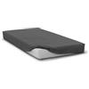 HOME LINGE PASSION Drap housse - HOME LINGE PASSION - HP71770 - 160 x 200 cm + 30 cm bonnet - Microfibre - 82 g - Gris anthracite
