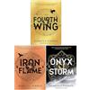Piatkus The Empyrean Series Collection 3 Books Set By Rebecca Yarros (Fourth Wing, Iron Flame & Onyx Storm)