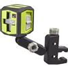 Ryobi RBCLLR1 Livella Laser a Croce Color Rosso con 2 Linee Simultanee, per Distanze Fino a 10m, Autolivellante, con LED di Indicazione Fuori Asse