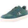 Calvin Klein Classic Cupsole Iconic Nylon YM0YM01100, Scarpe da Ginnastica Uomo, Verde (Green Palm/Creamy White), 45.5 EU