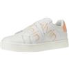 Calvin Klein Jeans Classic Cupsole Elast Lth YW0YW01443, Sneaker con Suola Donna, Bianco (Bright White/Apricot Ice), 43 EU