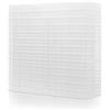 LINLAN 8Pcs 30 x 30 cm(11.8x11.8in) Griglia per Acquario in plastica, divisore per Acquario, per filtrare e Proteggere Il Fondo Fai da Te(Colore Bianco, Senza accessor)