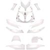 One Kit Carene Complete Yamaha TMAX 500 (2001-2007) Bianco 12 Pe