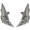 One Coppia Gemme Frecce Anteriore Led Cromo/Trasparente One Per