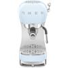 Smeg, Macchina da Caffè Espresso Manuale ECF02PBEU, Sistema Thermoblock, Lancia a Vapore, 4 Funzioni Espresso, Vassoio Removibile, Portafiltro, Serbatoio Acqua 1 L, Dimensioni Compatte, 1350W, Azzurro