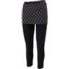 GURU SHOP Guru-Shop, Pantaloni da Yoga, Leggings con Mini Gonna Fiore Della Vita, Nero, Cotone, Dimensione Indumenti:XL (42), Pantaloncini e Pantaloni 3/4, Leggings