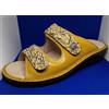 Ecosanit Anastasia Foam giallo ciabatte doppia fascia strappo plantare pelle 37