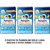 Pannolini nuovo pampers sole e luna 3 pacchi misura 5° junior 11 - 25 kg