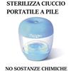 Sterilizzatore portatile viaggio mare campeggio raggi UV x tettarelle succhietto ciuccio