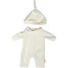 Miniland - Vestiti per Bambola da 38 cm, Accessorio di Abbigliamento per Bambole, Pigiama con Cappello (Beige)