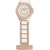 Henley moda donna bianco/oro rosa smalto Link diamante a forma di orologio da taschino hf06.44