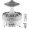 MiOYOOW Umidificatore Cloud Rain, 350 ML Diffusore di Nebbia Lampada a 7 Luce LED con Timer a 3 Livelli, Umidificatori Portatile per Piante da Camera da Letto Ufficio Auto