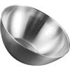 HOLIDYOYO insalatiera contenitori contenitori cucina contenitore cibo boule cucina ciotola di miscelazione in acciaio inossidabile grandi ciotole per impastare Silver