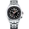 Citizen Orologio da uomo in acciaio inox mondo solare radiocontrollato Eco-Drive vetro zaffiro - CB0220-85E, Bracciale