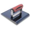 Marshalltown Frattazzo per bordi Marshalltown in acciaio blu con impugnatura Durasoft, per arrotondare il calcestruzzo, raggio: 10 mm, labbro 13 mm, dimensioni della frattazzo: 152x152 mm
