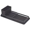 Brabantia Compact Sink Side Scolapiatti Compatto, Alluminio, Dark Grey, 46.3 x 20 x 12.6 cm
