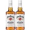 Jim Beam Kentucky Straight Bourbon Whiskey, Bourbon Distillato A Bassa Temperatura Da Un Mix Di Cerali, 4 Anni Di Invecchiamento, 700 ml (Confezione da 2)