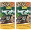 Tetra ReptoMin Menu Turtle Food - Mangime Vario 3in1 con Stick, Krill e Gamberetti per Tartarughe Acquatiche, Barattolo da 250 ml (Confezione da 2)
