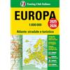 Touring Club Italiano Europa. Atlante stradale e turistico 1:800.000. 2025-2026