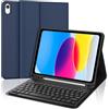 WINCHKING Tastiera per iPad A16 11/10 Generazione (2025/2022), Cover con Tastiera per iPad 11 Gen 11 Pollici/10 Gen 10.9 Pollici, Bluetooth Magnetica QWERTY Keyboard, Custodia con Portapenna, Blu navy