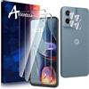 Anoowkoa 2 Pezzi Vetro Temperato per Motorola Moto E15/Moto G05 +2 PezziFotocamera Pellicola Protettiva,Protezione Schermo Anti Graffio Ultra Resistente