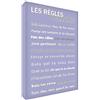Feel Good Art - Stampa su tela con cornice, 40 x 60 cm, colore: Lilla