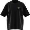 adidas Donna Lounge Mini Graphic OS Tee, Black, S