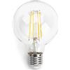 Aigostar LAMPADINA LED FILAMENTO G80 4W ATTACCO E27 450 LUMEN 2700K LUCE CALDA D80H120mm ANGOLO 360 EQUIVALE A 39W INCADESCENZA